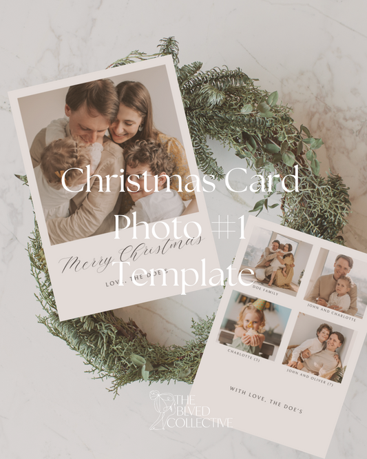 Winkello Christmas Card Photo #1 Template